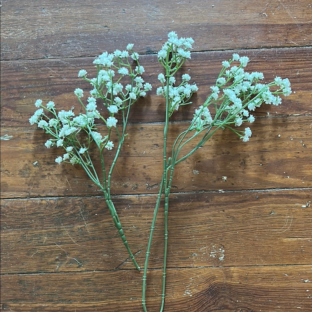 Babies Breath Elegant White Artificial Floral Stems White Flowers Wedding